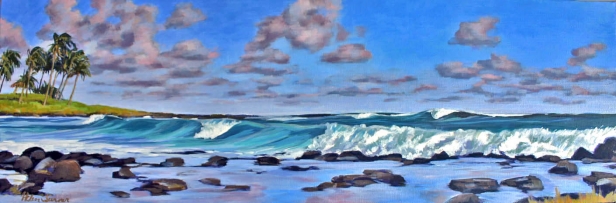 Afternoon Tide, Pastel artwork by Kauai artist Helen Turner
