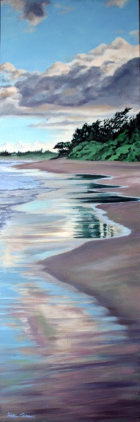 East, Oil artwork by Kauai artist Helen Turner