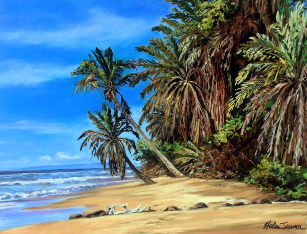 Forgotten Coast, Pastel artwork by Kauai artist Helen Turner