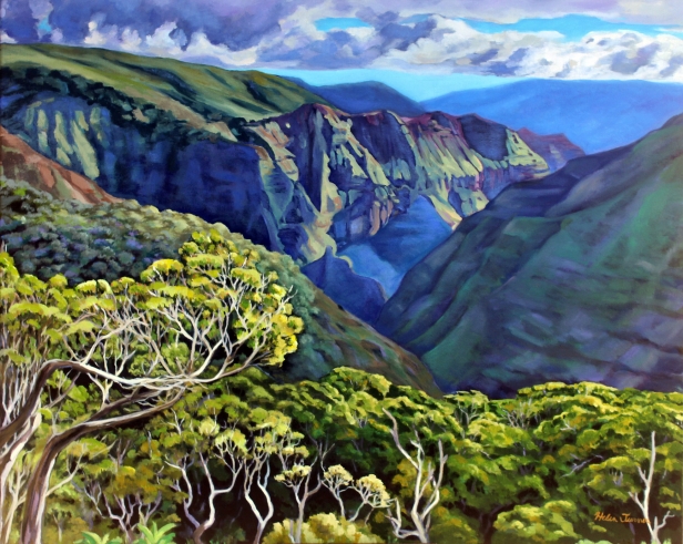 Into the Heart, Oil artwork by Kauai artist Helen Turner