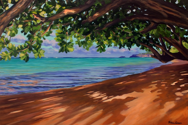 Lovely Day, Oil artwork by Kauai artist Helen Turner