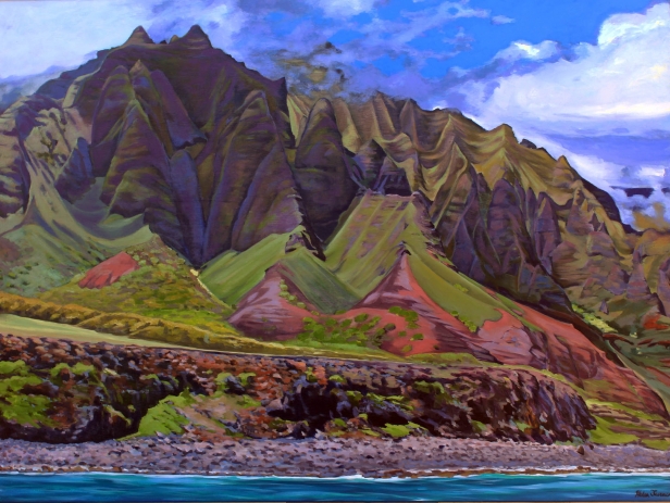 Majestic, Oil artwork by Kauai artist Helen Turner