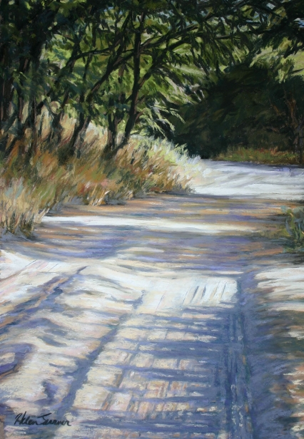 Sandy Path, Pastel artwork by Kauai artist Helen Turner