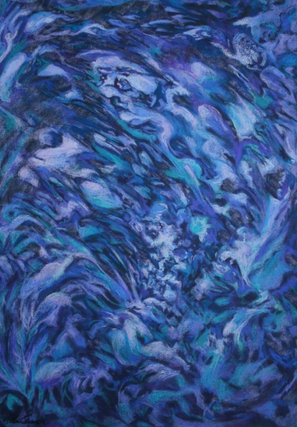 Sea Dragon, Pastel artwork by Kauai artist Helen Turner