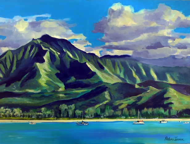 Summer Love, Oil artwork by Kauai artist Helen Turner