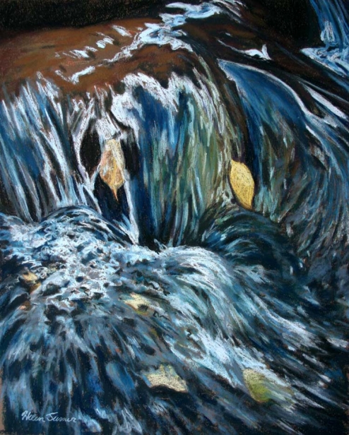 Water Music, Pastel artwork by Kauai artist Helen Turner
